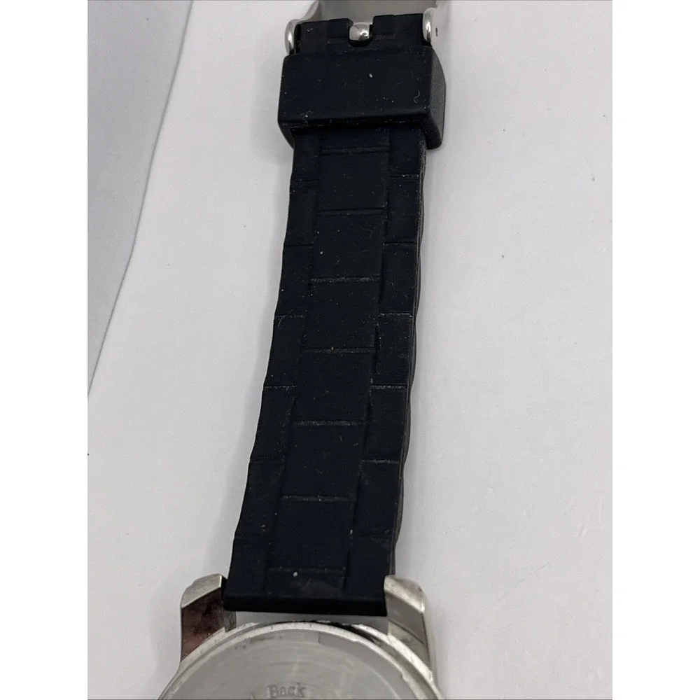 American‎ Eagle Outfitters Women's Quartz Watch Black Silicone Band- New Battery